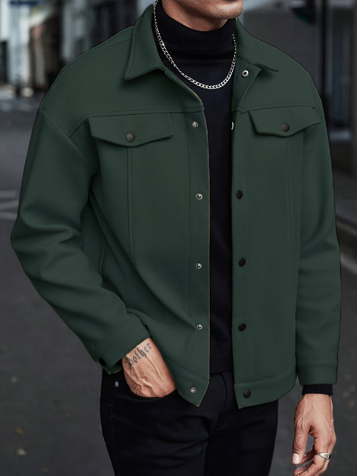 Men's Tailored Zip Jacket for Stylish Comfort