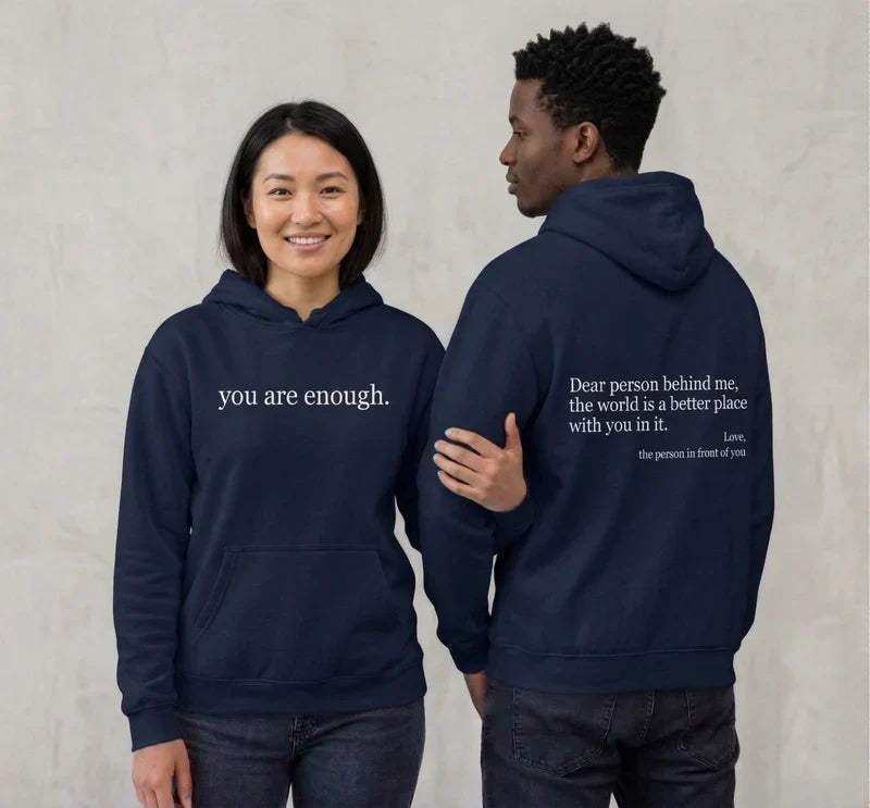 Cozy Unisex Fleece Hoodie with Graphic Print and Front Pocket