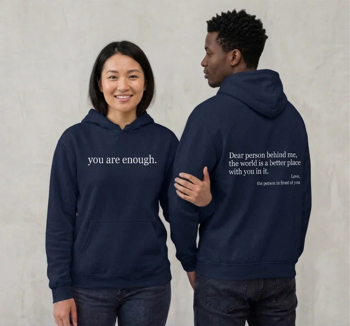 Cozy Unisex Fleece Hoodie with Graphic Print and Front Pocket