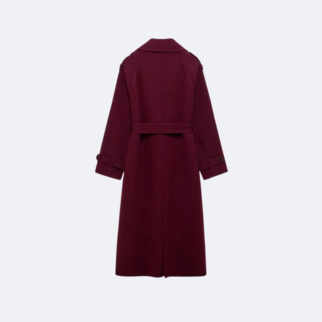 Women's Classic Belted Fluid Trench Coat