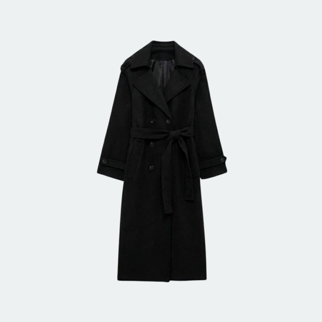 Women's Classic Belted Fluid Trench Coat