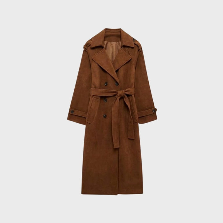 Women's Classic Belted Fluid Trench Coat