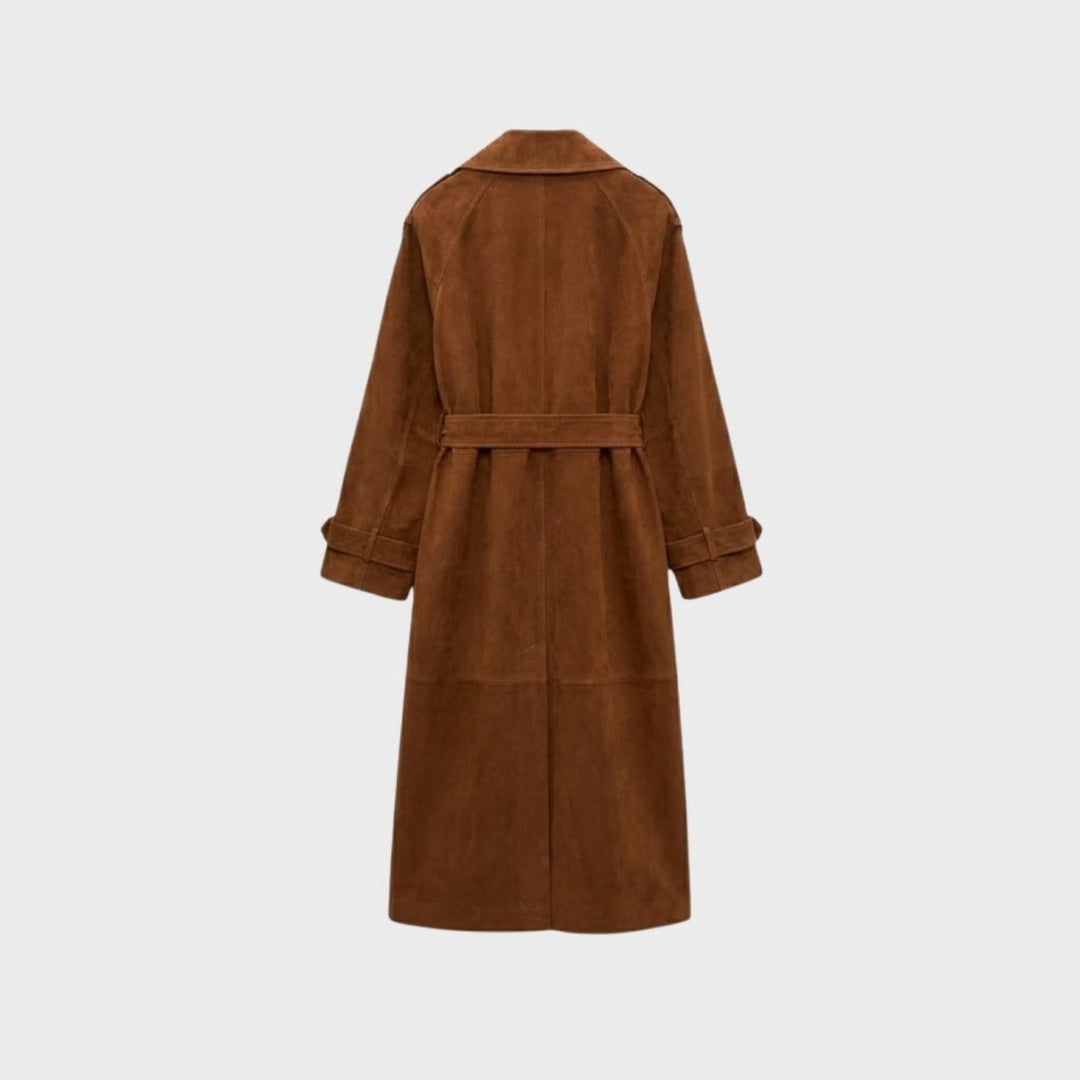 Women's Classic Belted Fluid Trench Coat
