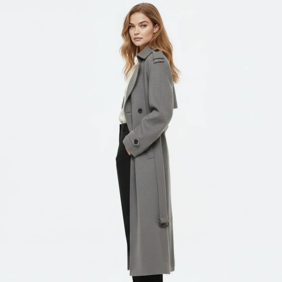 Women's Classic Belted Fluid Trench Coat