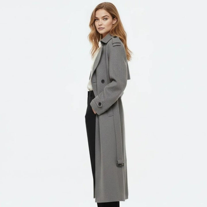 Women's Classic Belted Fluid Trench Coat