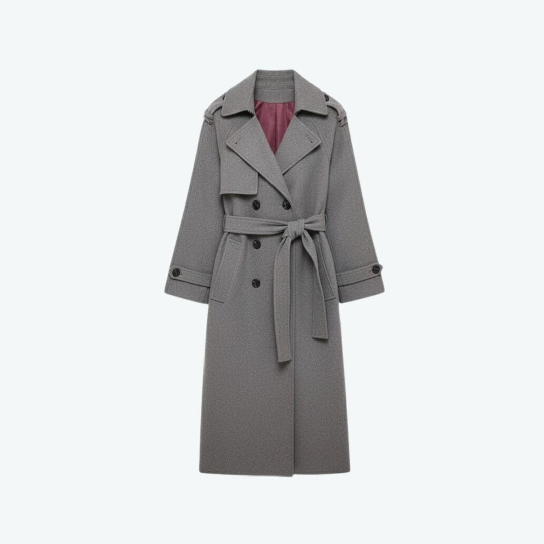 Women's Classic Belted Fluid Trench Coat