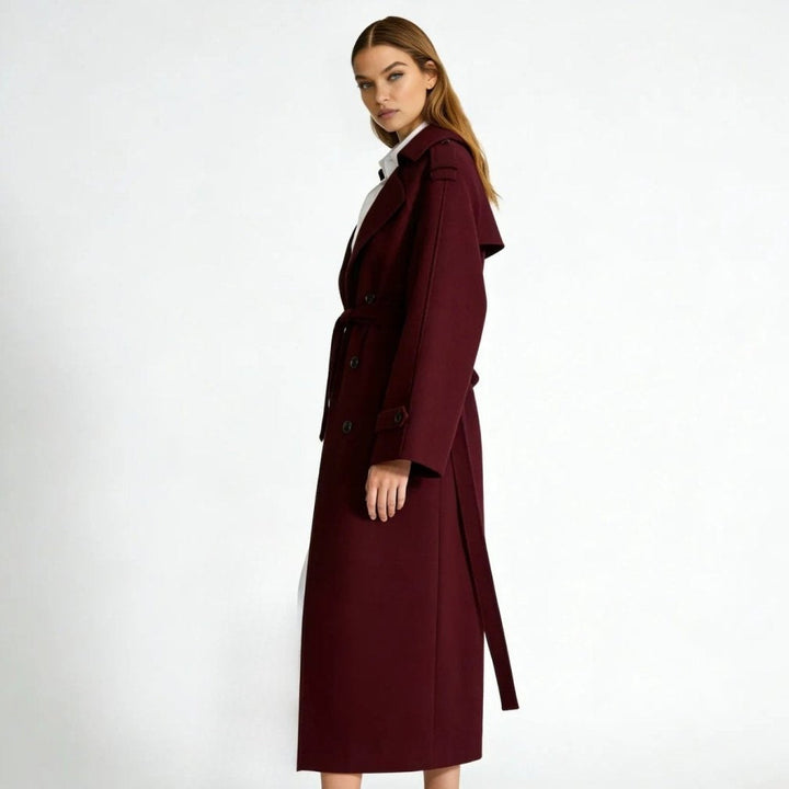 Women's Classic Belted Fluid Trench Coat
