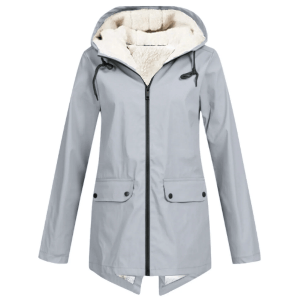 Trench-coat oversize épuré à revers crantés pour femme