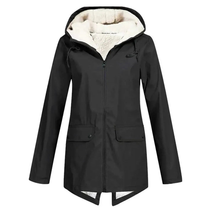 Trench-coat oversize épuré à revers crantés pour femme