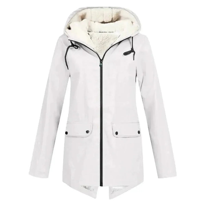 Trench-coat oversize épuré à revers crantés pour femme