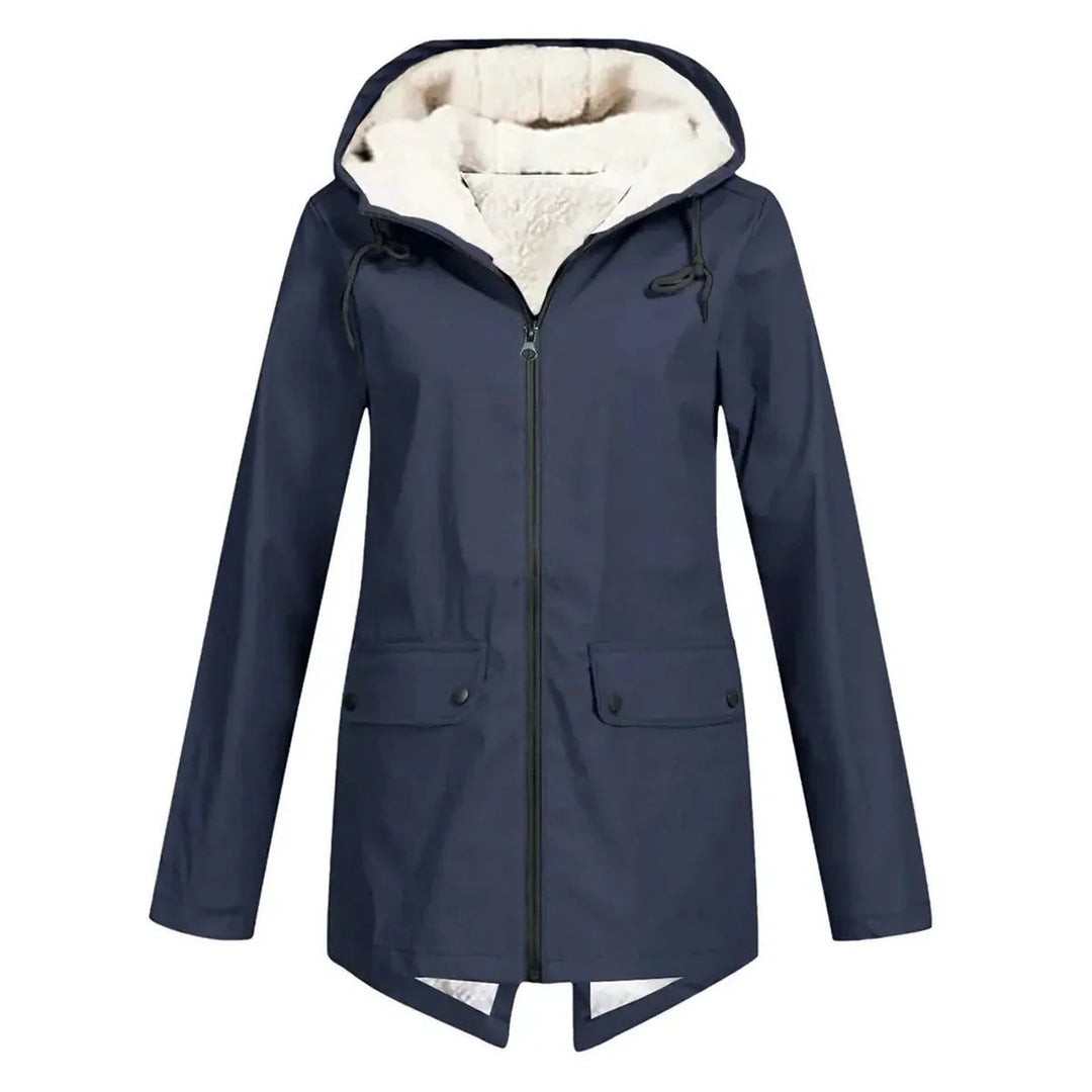 Trench-coat oversize épuré à revers crantés pour femme