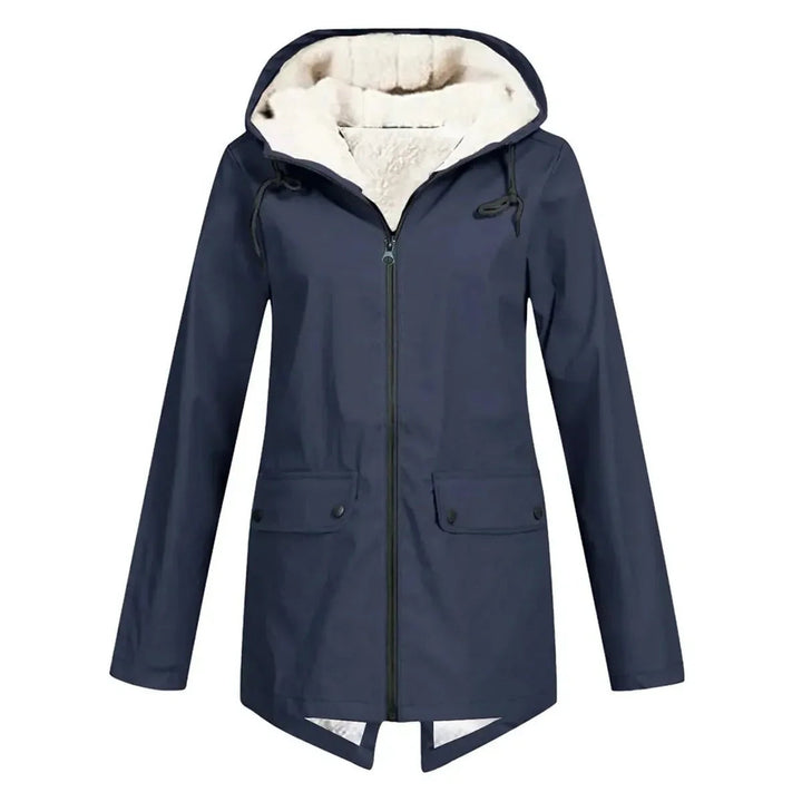Trench-coat oversize épuré à revers crantés pour femme