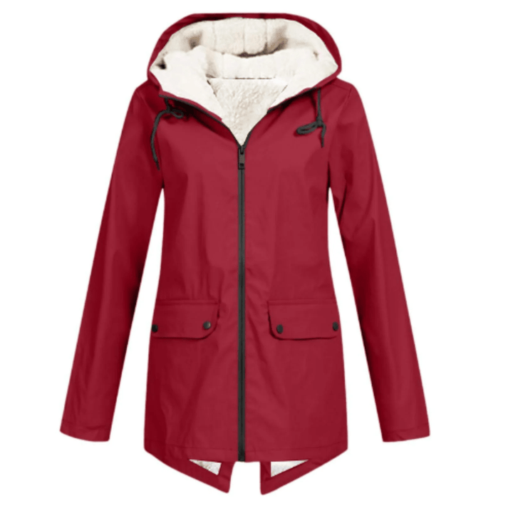Trench-coat oversize épuré à revers crantés pour femme