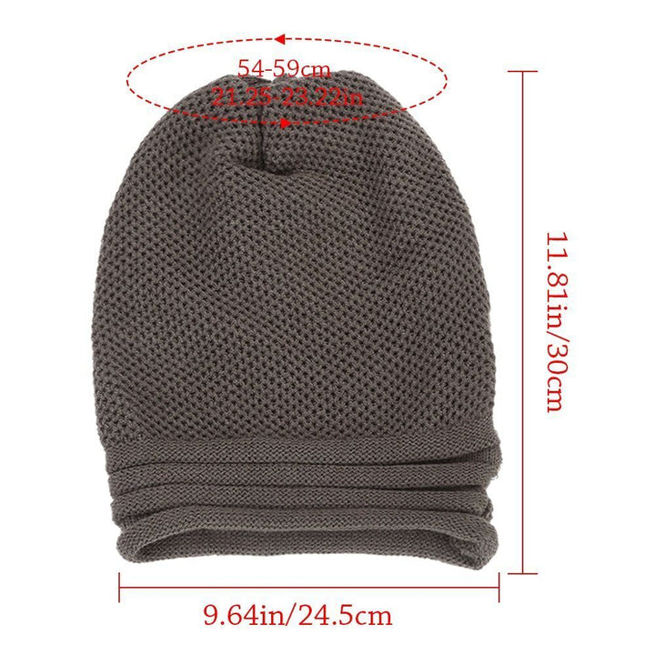 Women's Oversized Knitted Slouchy Beanie for Winter-The Yellow Prime