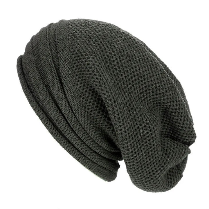 Women's Oversized Knitted Slouchy Beanie for Winter-The Yellow Prime