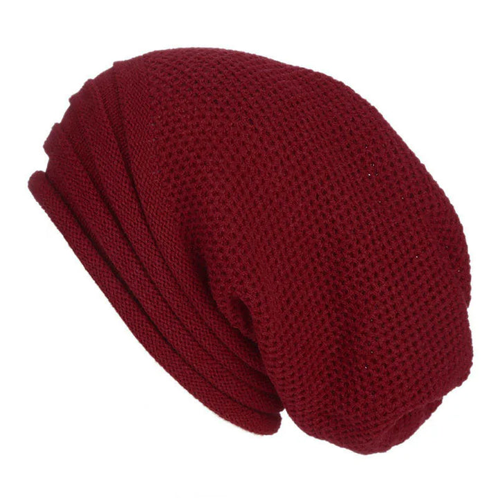 Women's Oversized Knitted Slouchy Beanie for Winter-The Yellow Prime