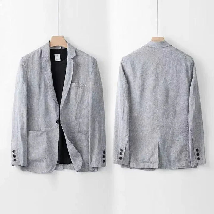 Men's Slim Fit Summer Suit – Lightweight Cotton and Hemp Blend-The Yellow Prime