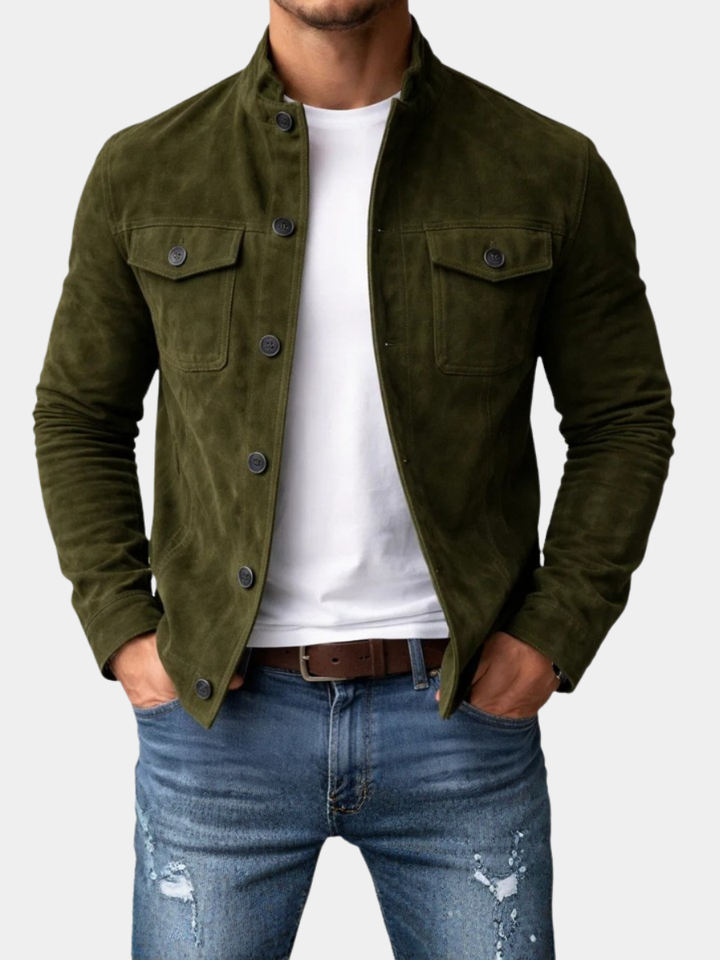 Manteau homme au style éditorial distingué