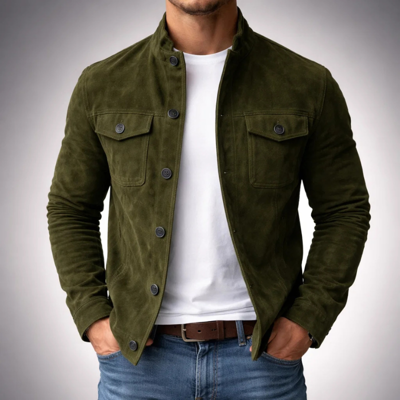 Manteau homme au style éditorial distingué