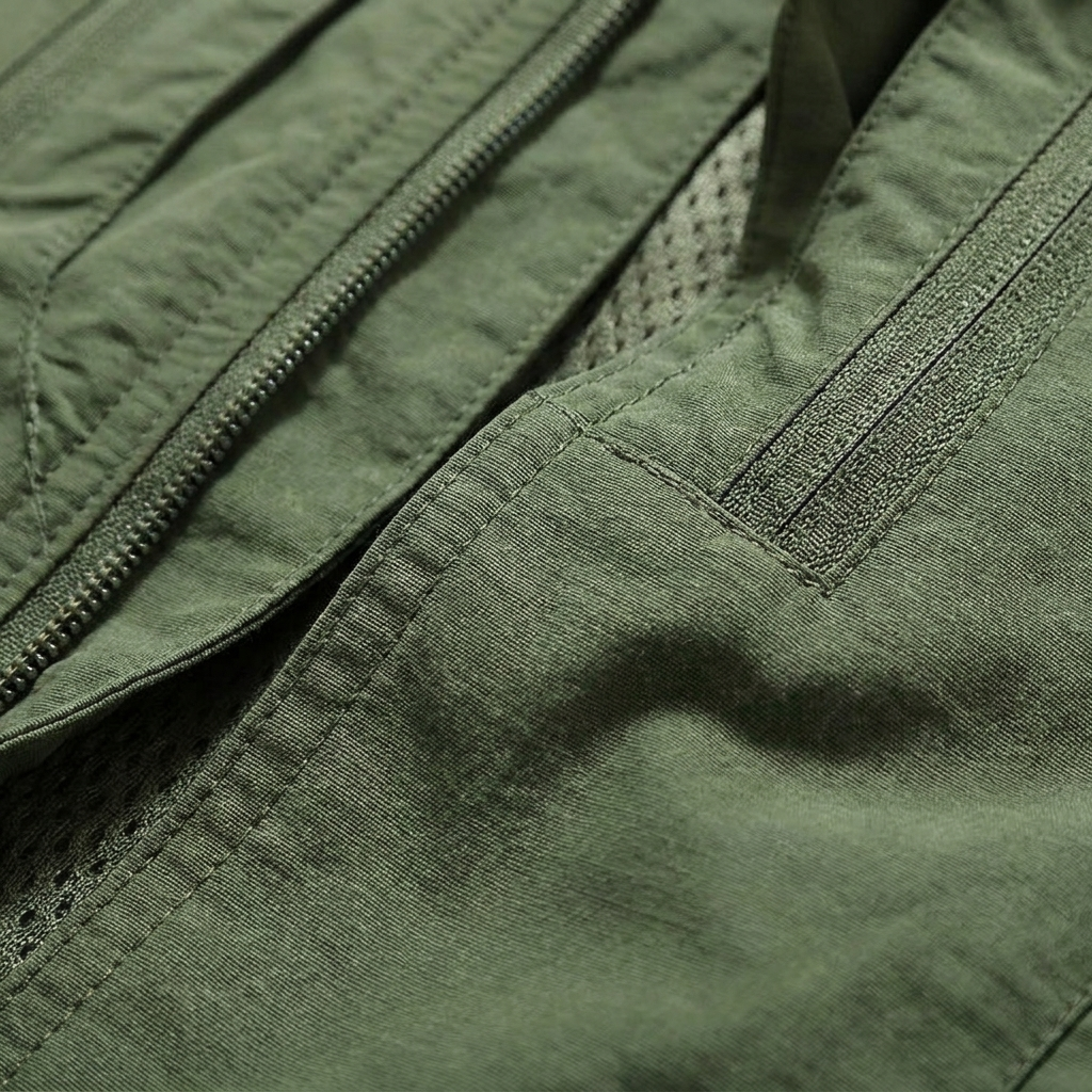 Men's Hooded Zip-Up Draped Coat