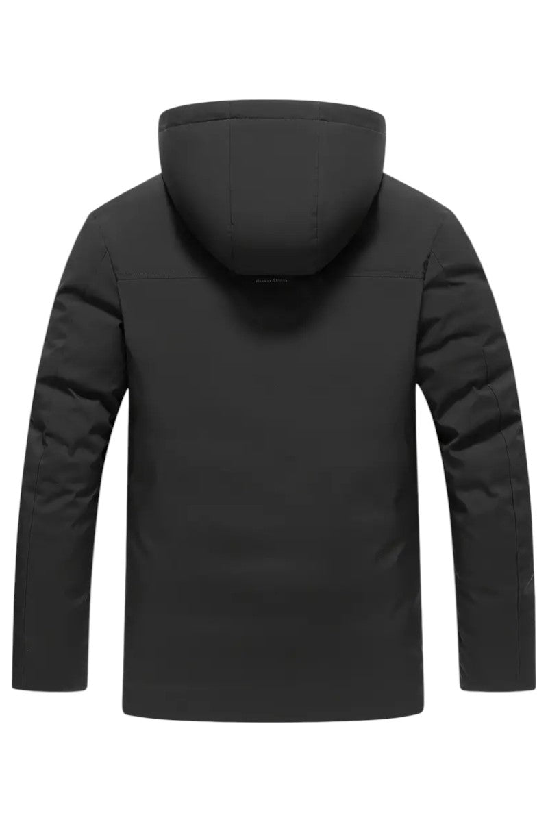 Casaco casual masculino oversized e com capuz