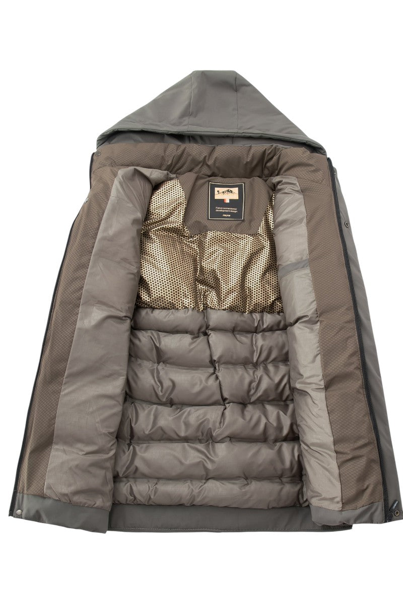 Casaco casual masculino oversized e com capuz