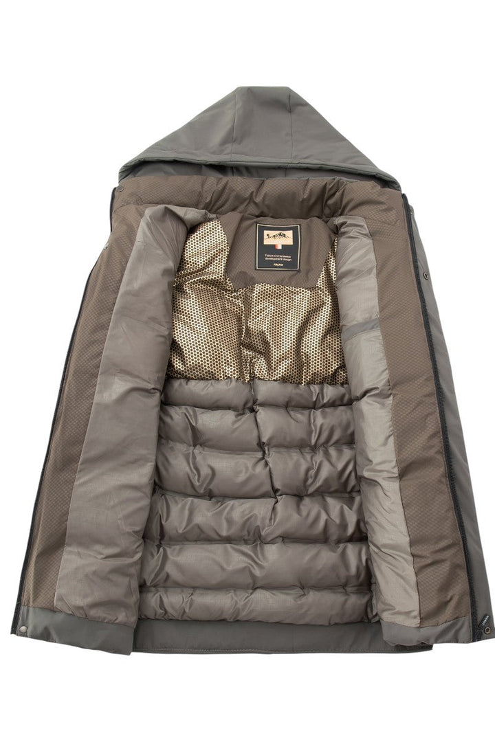 Casaco casual masculino oversized e com capuz