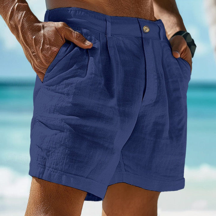 Achille | Men's Pleated Casual Chino Shorts