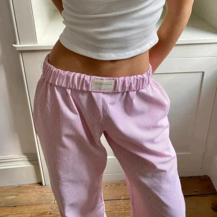 Samantha | Women's Stylish Linen Pants for a Fresh Look-The Yellow Prime