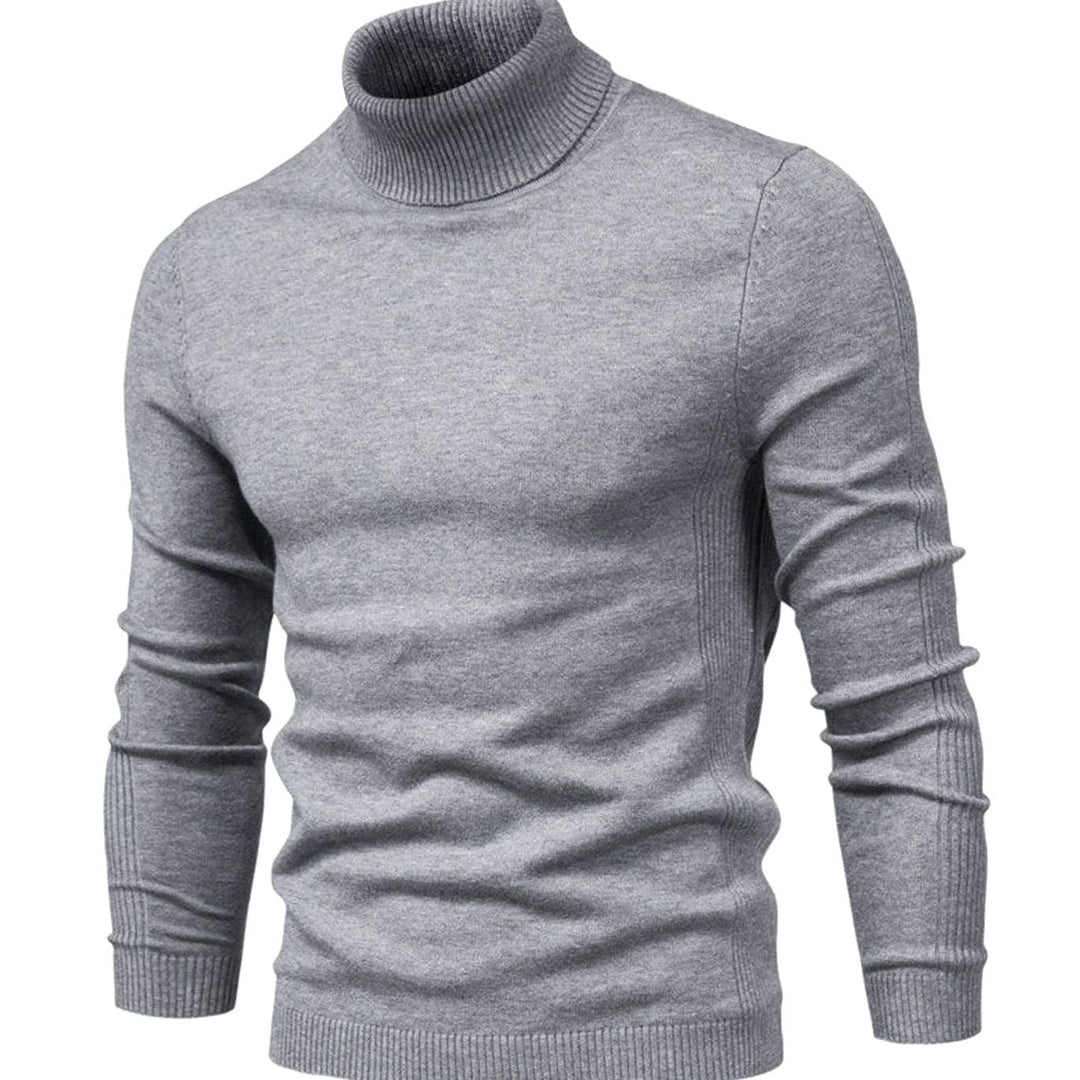 Men's Tailored Turtleneck Knit Sweater