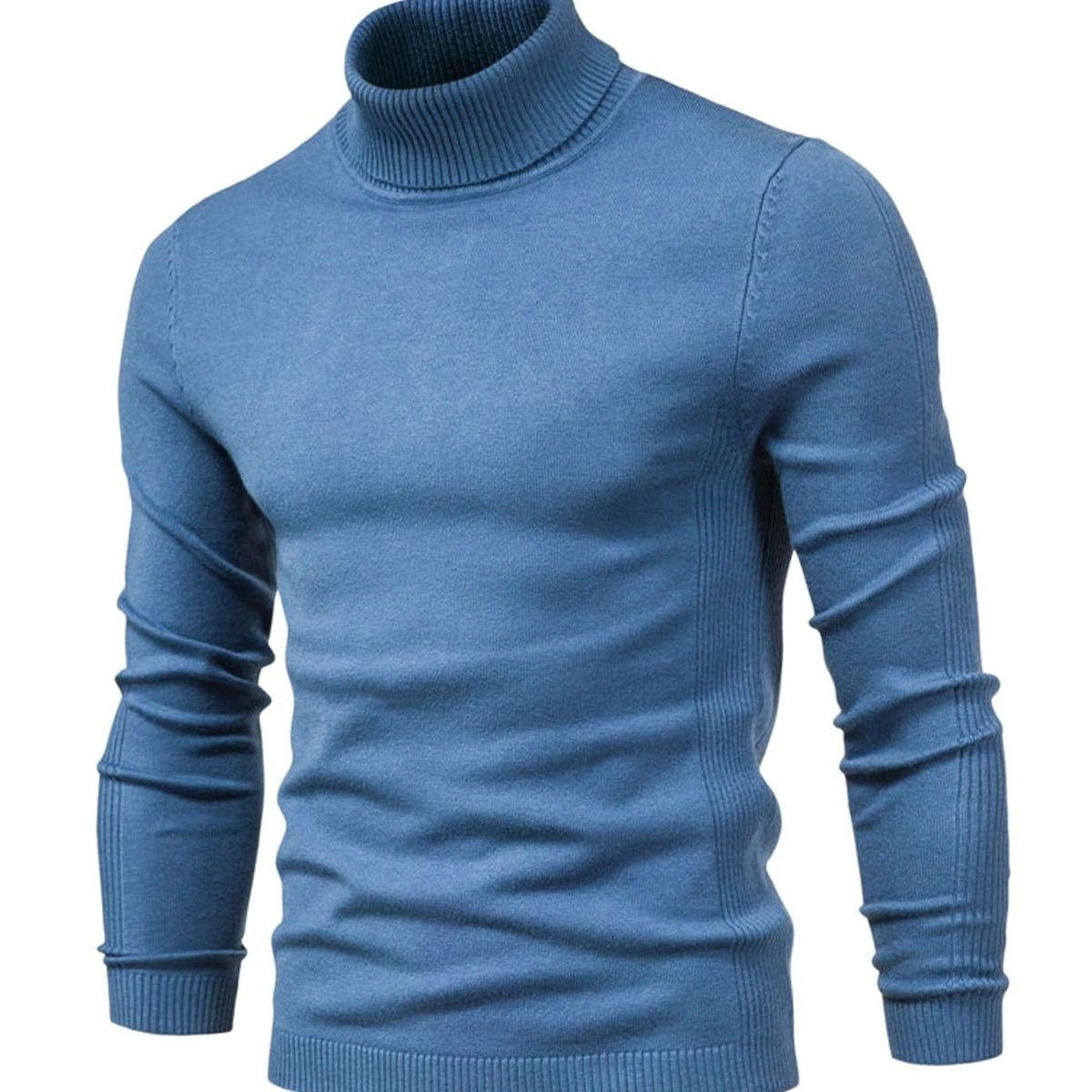 Skræddersyet strikket rullekravesweater til mænd – et hyggeligt must-have til efterår og vinter