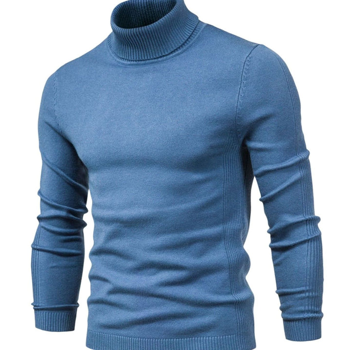 Men's Tailored Turtleneck Knit Sweater