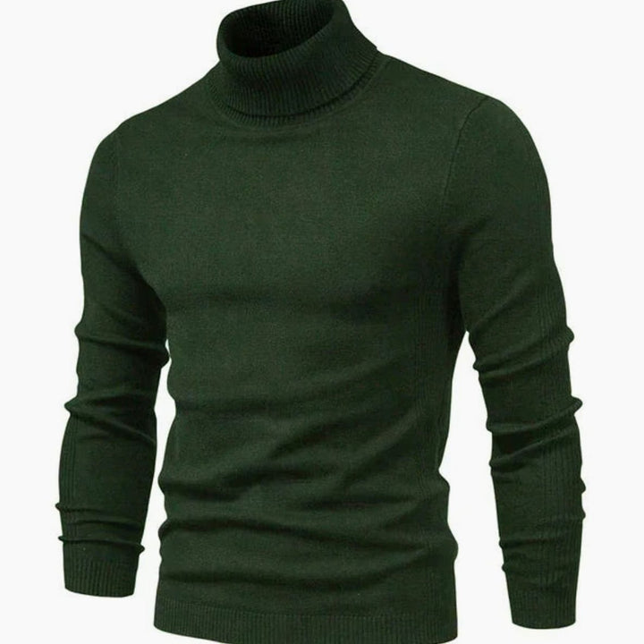Men's Tailored Turtleneck Knit Sweater