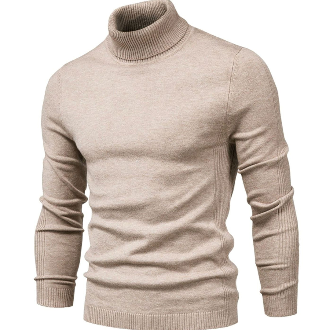 Men's Tailored Turtleneck Knit Sweater