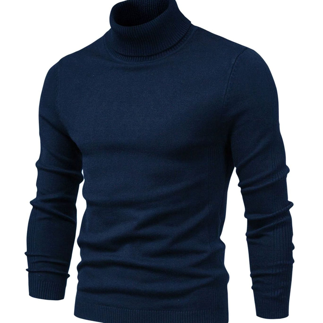 Men's Tailored Turtleneck Knit Sweater