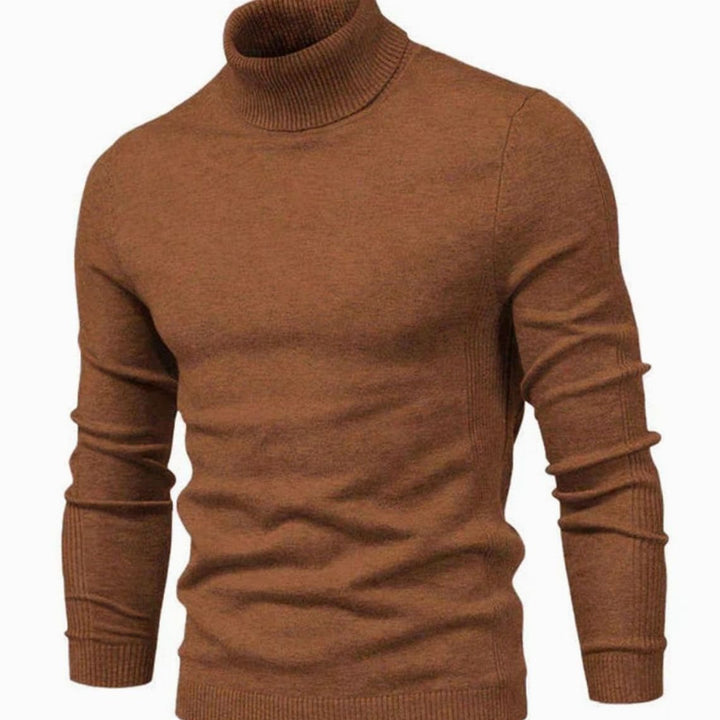Men's Tailored Turtleneck Knit Sweater