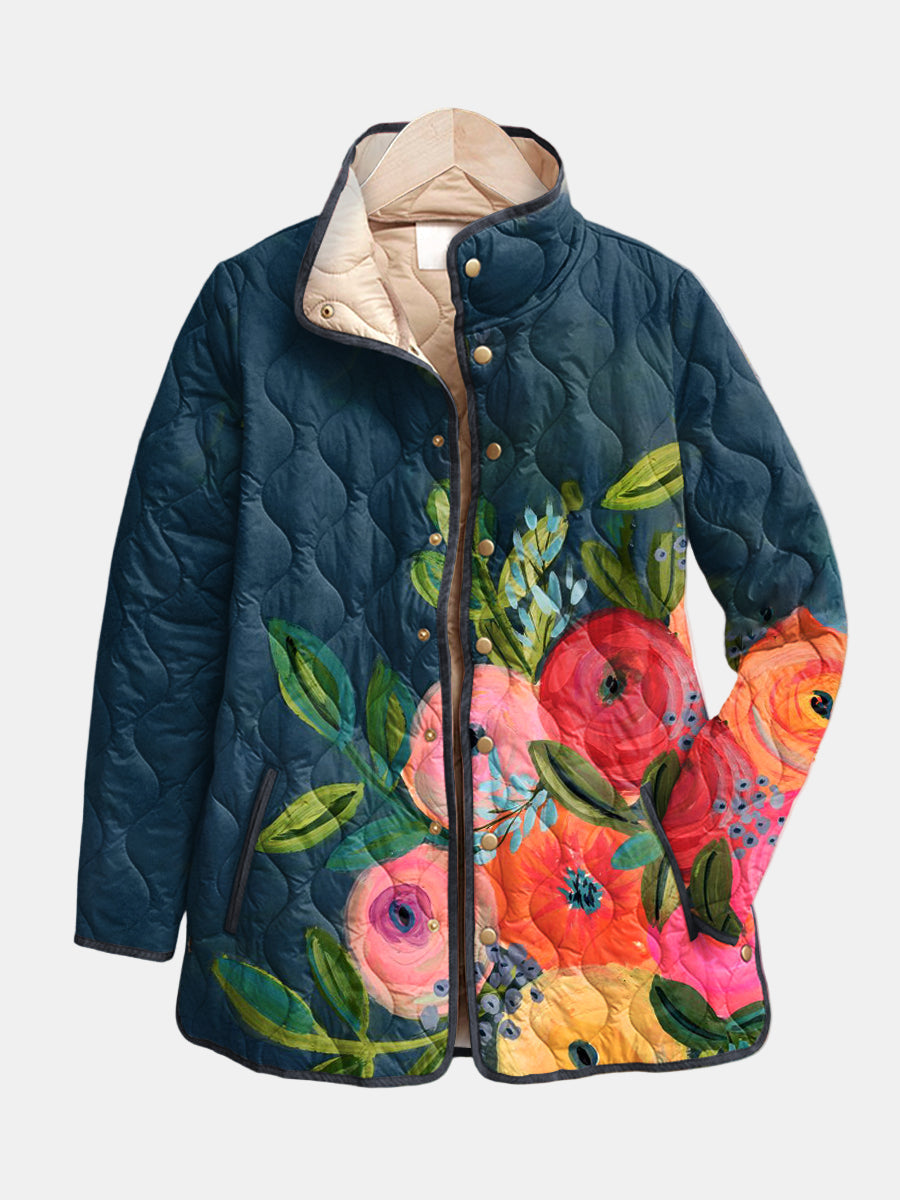 Women's Quilted Padded Signature Puffer Jacket