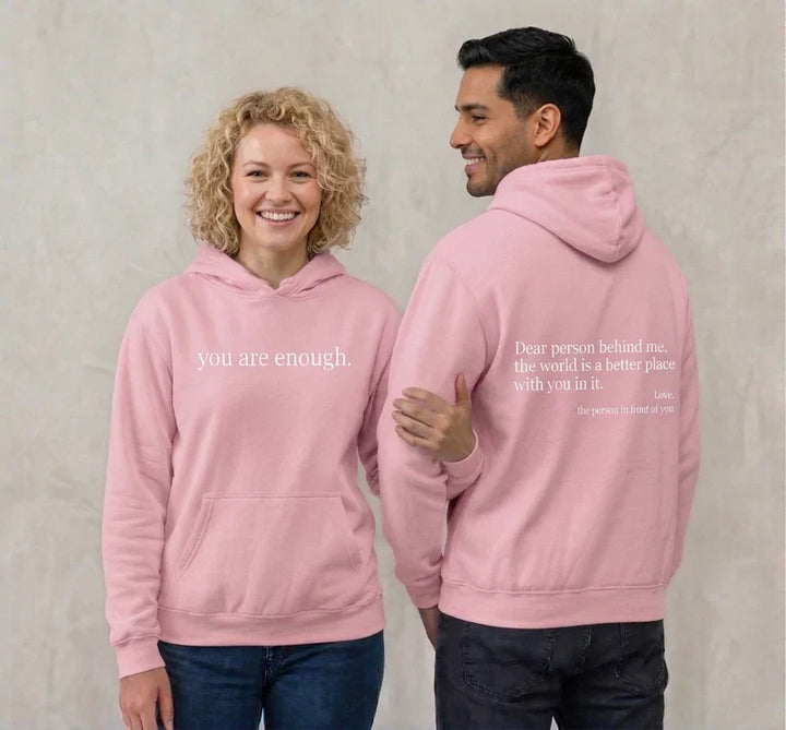 Cozy Unisex Fleece Hoodie with Graphic Print and Front Pocket