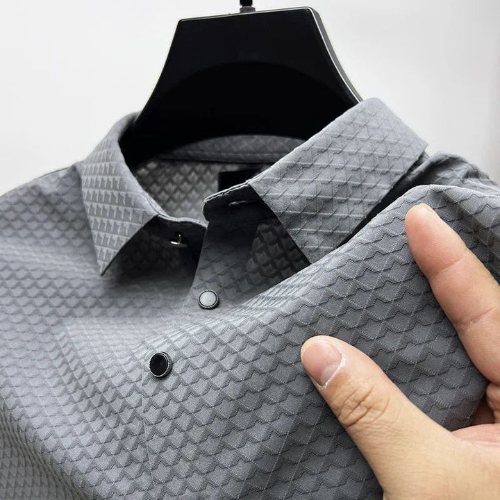 Frits | Men's Luxurious Summer Polo Shirt in Silky-Soft Fabric-The Yellow Prime