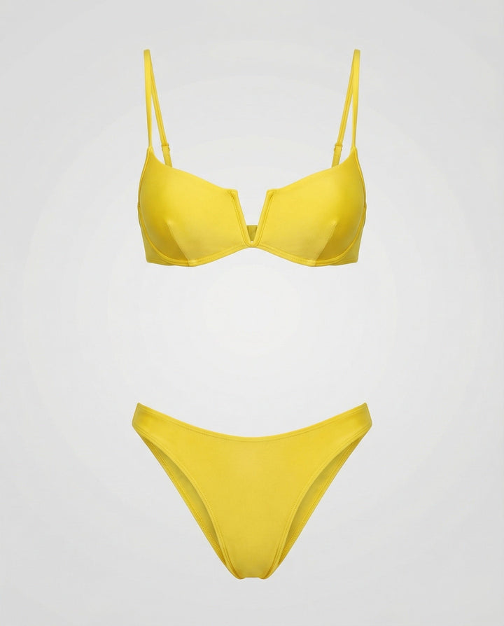 Women's Push-Up Brazilian Style Bikini Set-The Yellow Prime