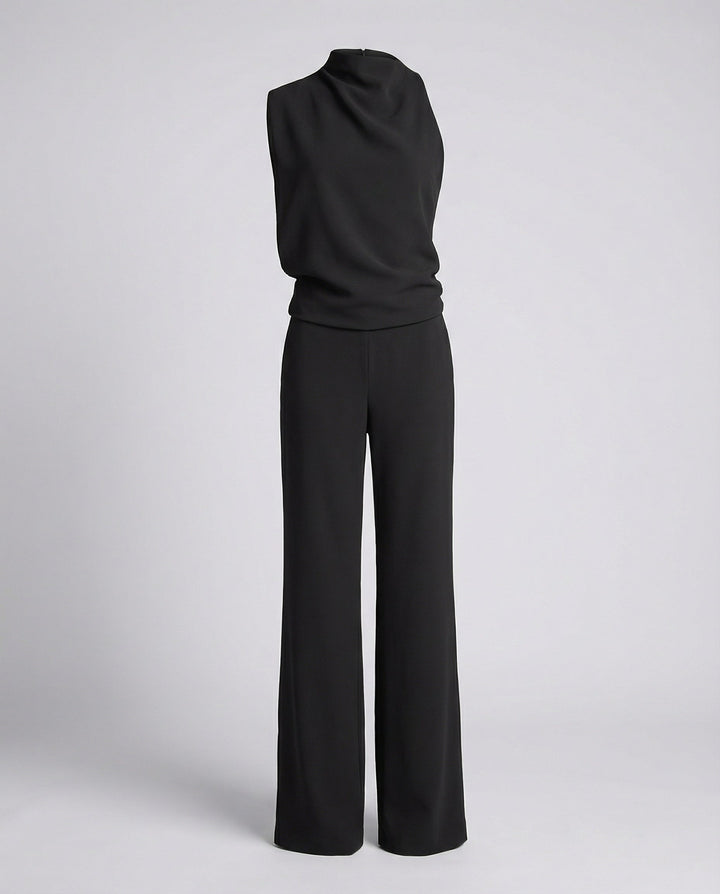 Women's Elegant Round Neck Jumpsuit for Everyday & Special Occasions-The Yellow Prime