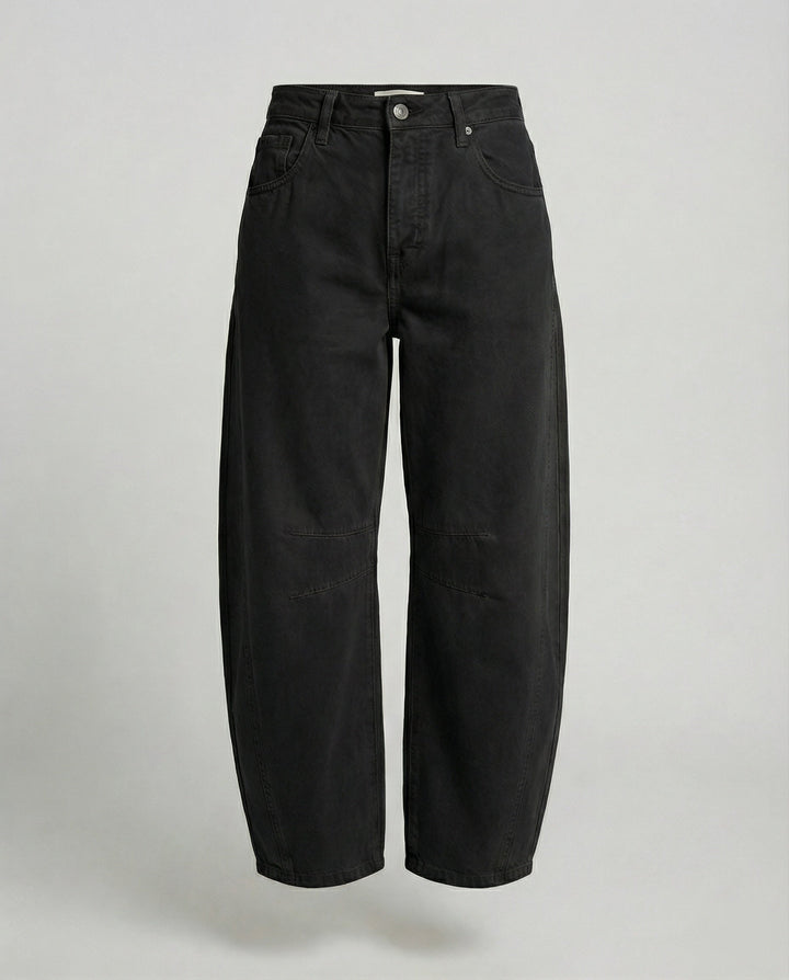 Women's Trendy Wide-Leg Denim Trousers-The Yellow Prime