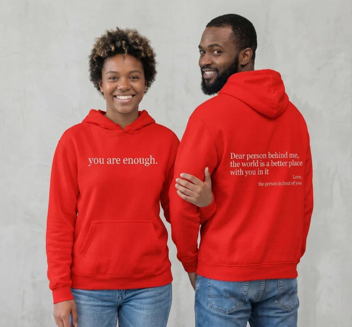 Cozy Unisex Fleece Hoodie with Graphic Print and Front Pocket
