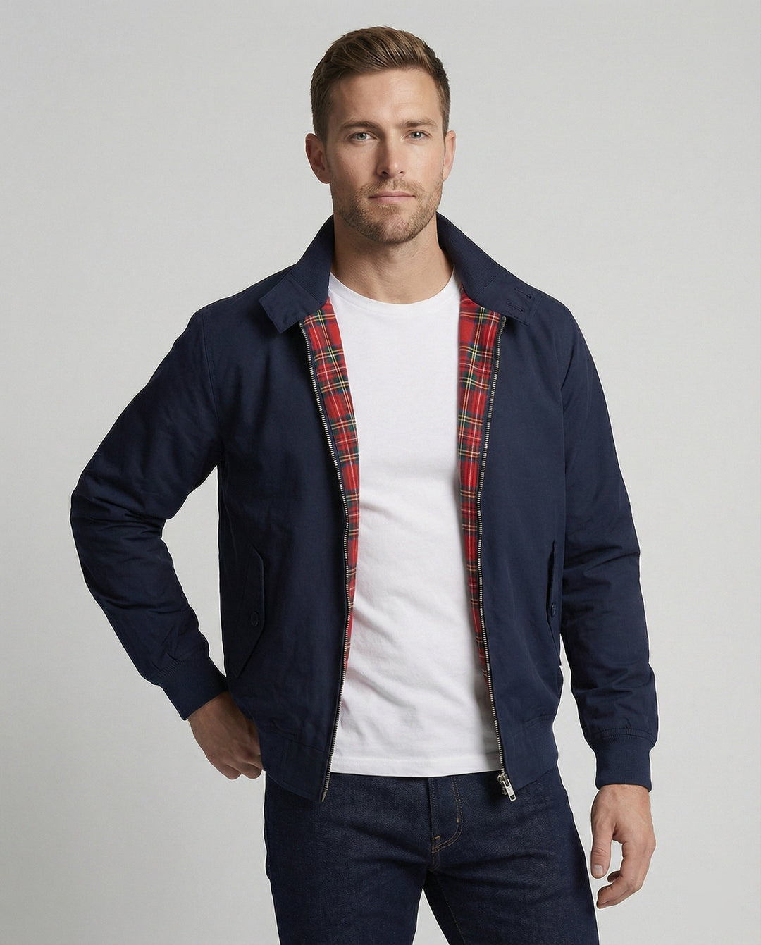 Men's Oversized Zip-Up Casual Coat