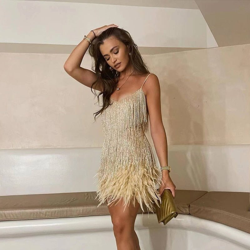 Women's Elegant Cocktail Dress-The Yellow Prime