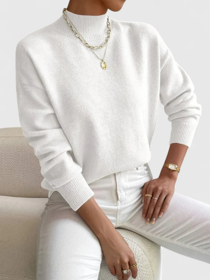 Women's Classic Mock-Neck Sweater