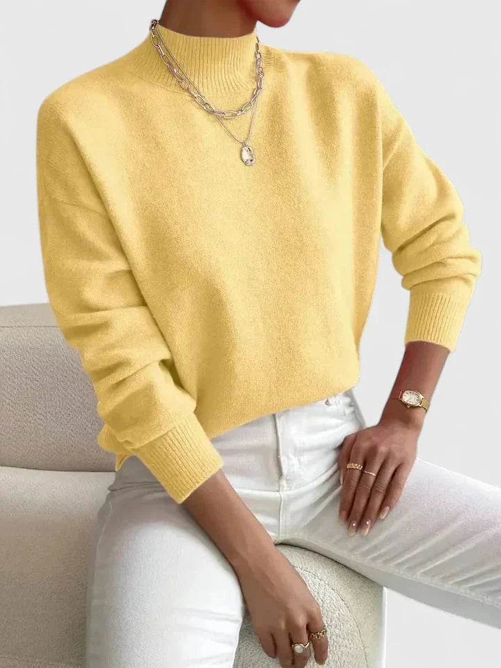 Women's Classic Mock-Neck Sweater