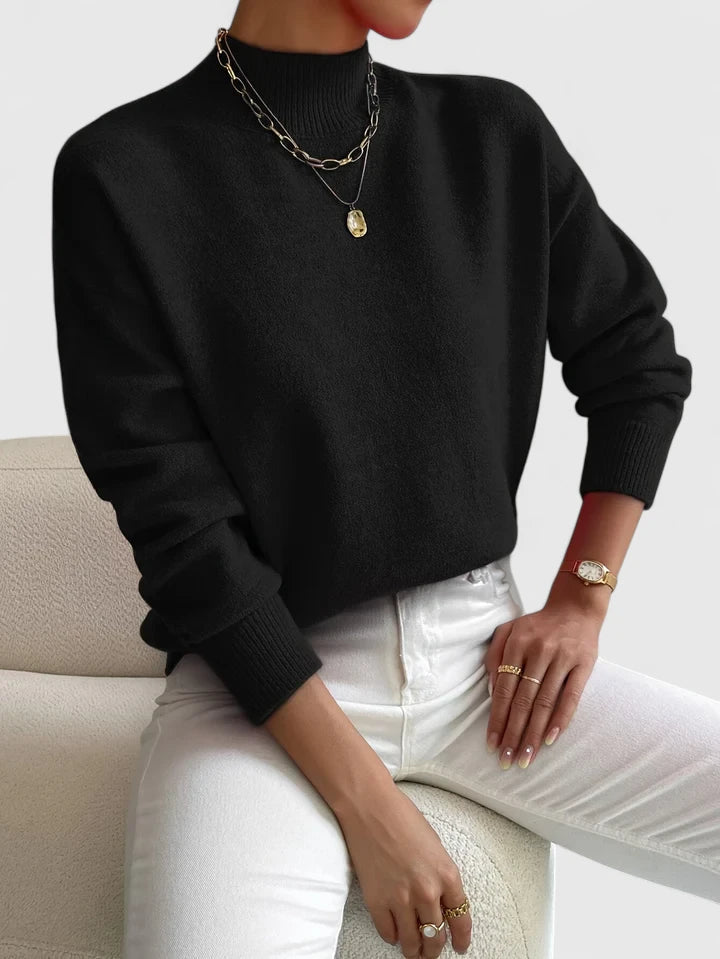 Women's Classic Mock-Neck Sweater