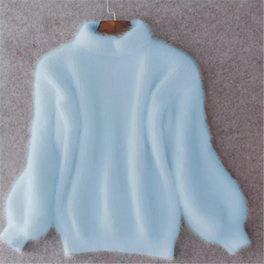 Women's Classic High-Neck Sweater – Cozy Fall & Winter Essential
