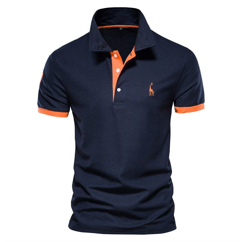 Men's Slim-Fit Casual Polo Shirt-The Yellow Prime